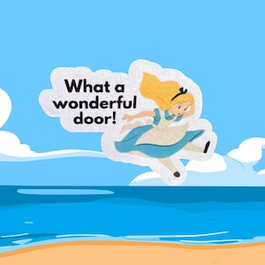 Alicia en el País de las Maravillas - Juego de 10 imanes para puertas de cruceros DCL – Regalo extensor de pez de polvo de hadas holográfico