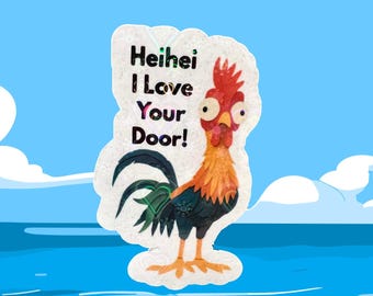 Heihei - Juego de 10 - Imán para puerta de crucero DCL - Extensor de pez con polvo de hadas holográfico Regalo