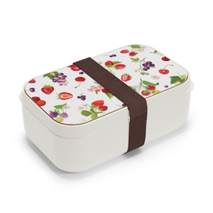 Bento box for adults - Berry Bento Lunch Box with Utensils - adult teen kid lunch box microwave safe BPA free