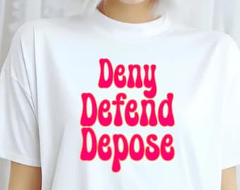 Deny defend depose Tshirt anticapitalist leftist progressive shirt eat the rich