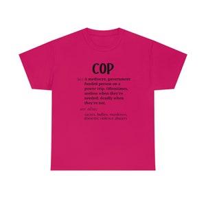 ACAB, defund police, protest police brutality, social justice activism shirt, abolish police Unisex Heavy Cotton Tee image 5