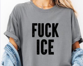 Fuck Ice unisex Graphic Shirt, leftist liberal progressive tee, antics shirt, acab shirt, support immigration, social justice