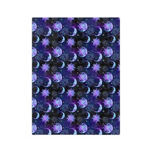 Sun moon stars Celestial Blanket, witchy aesthetic, gift for her, super soft throw, Velveteen Minky Blanket image 3