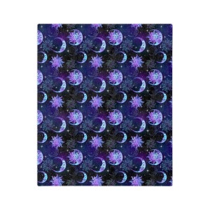 Sun moon stars Celestial Blanket, witchy aesthetic, gift for her, super soft throw, Velveteen Minky Blanket image 10