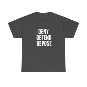 Deny defend depose anti capitalism Tshirt progressive shirt pro guillotine socialist shirt capitalism kills image 4