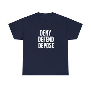 Deny defend depose anti capitalism Tshirt progressive shirt pro guillotine socialist shirt capitalism kills image 5