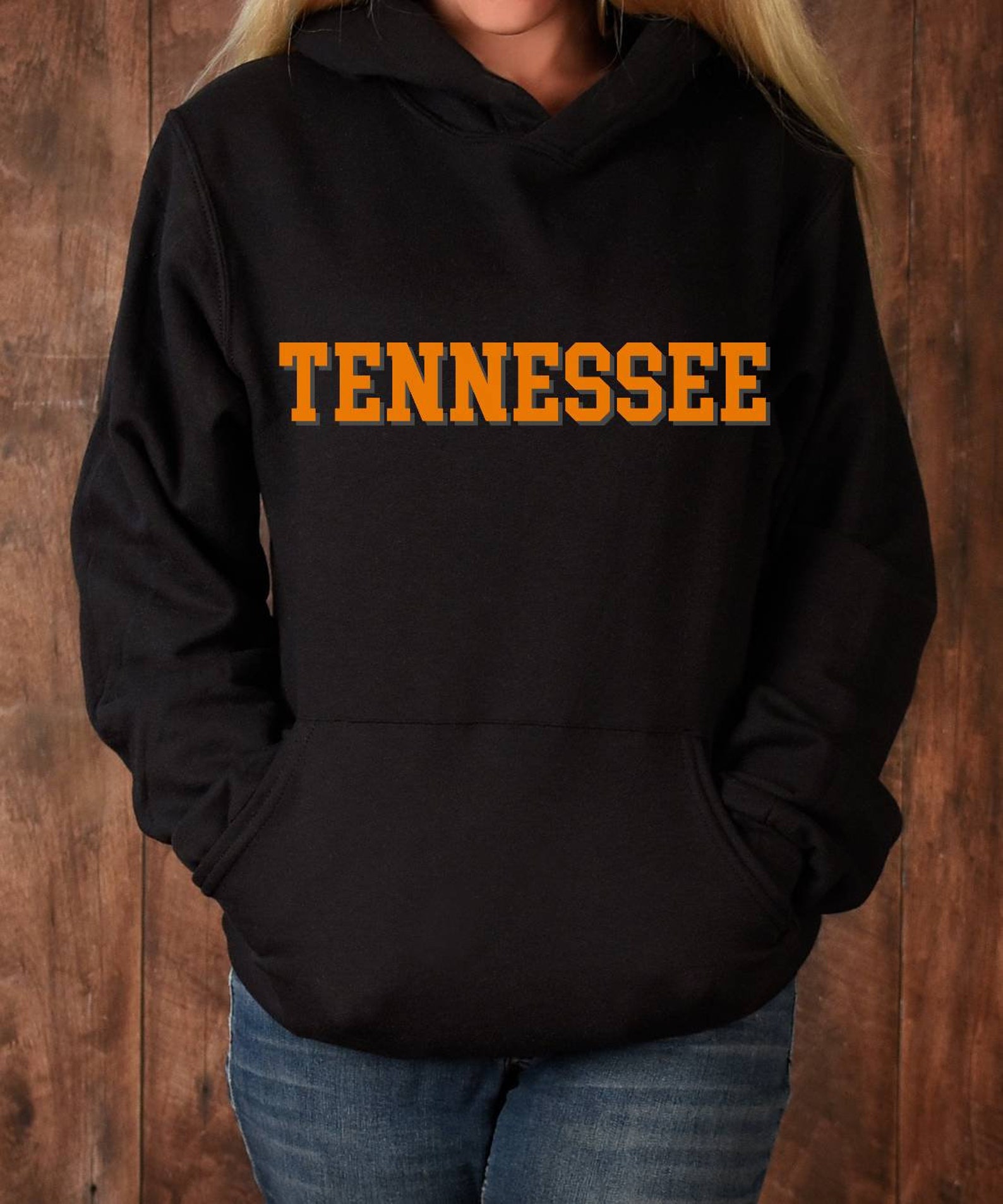 Tennessee Hoodie Ut Vols Football Hooded Sweatshirt Etsy