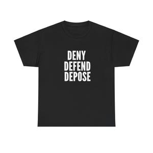 Deny defend depose anti capitalism Tshirt progressive shirt pro guillotine socialist shirt capitalism kills image 2