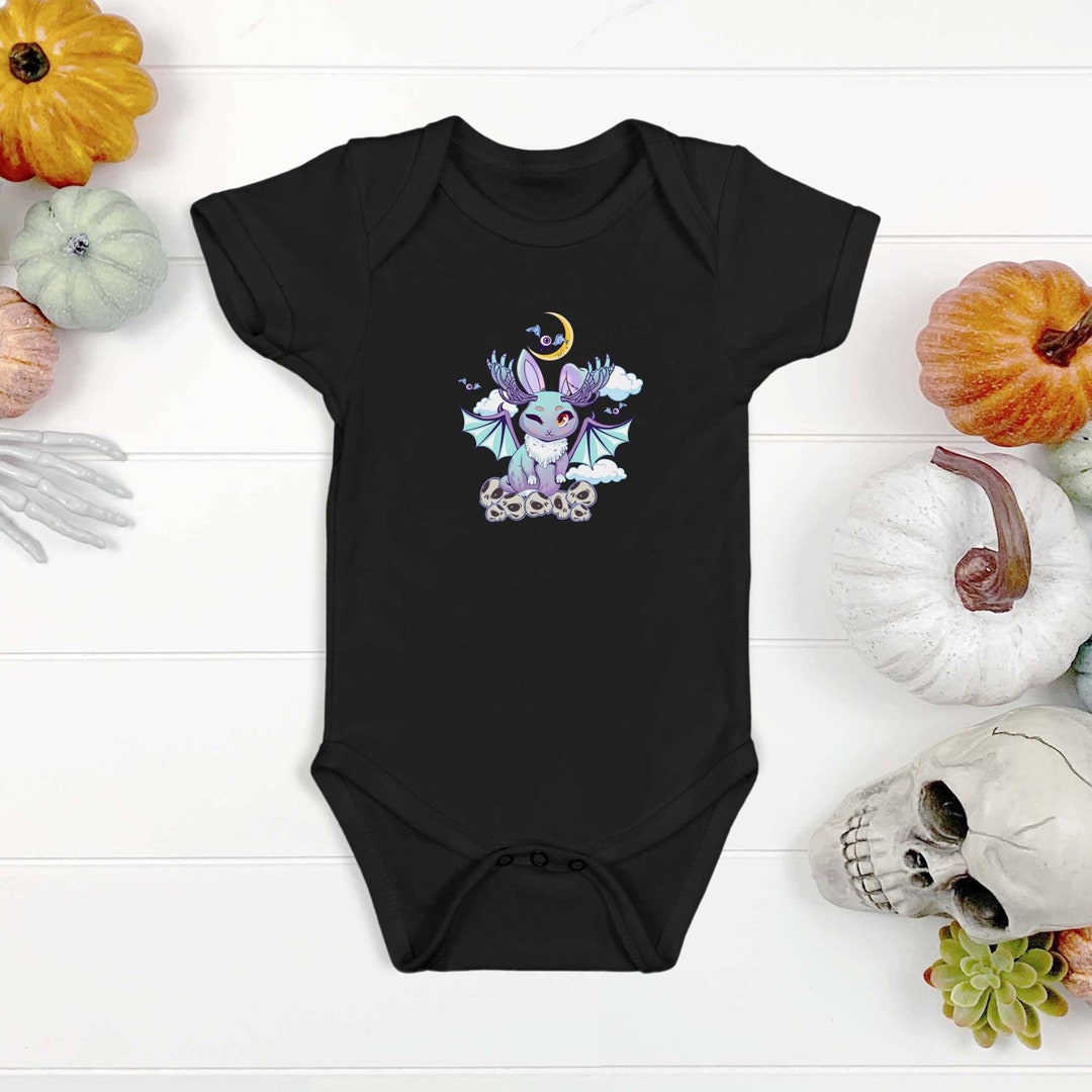 Pastel Goth Baby Bodysuit, Kawaii Goth Baby Shirt, Gothic Baby Clothes