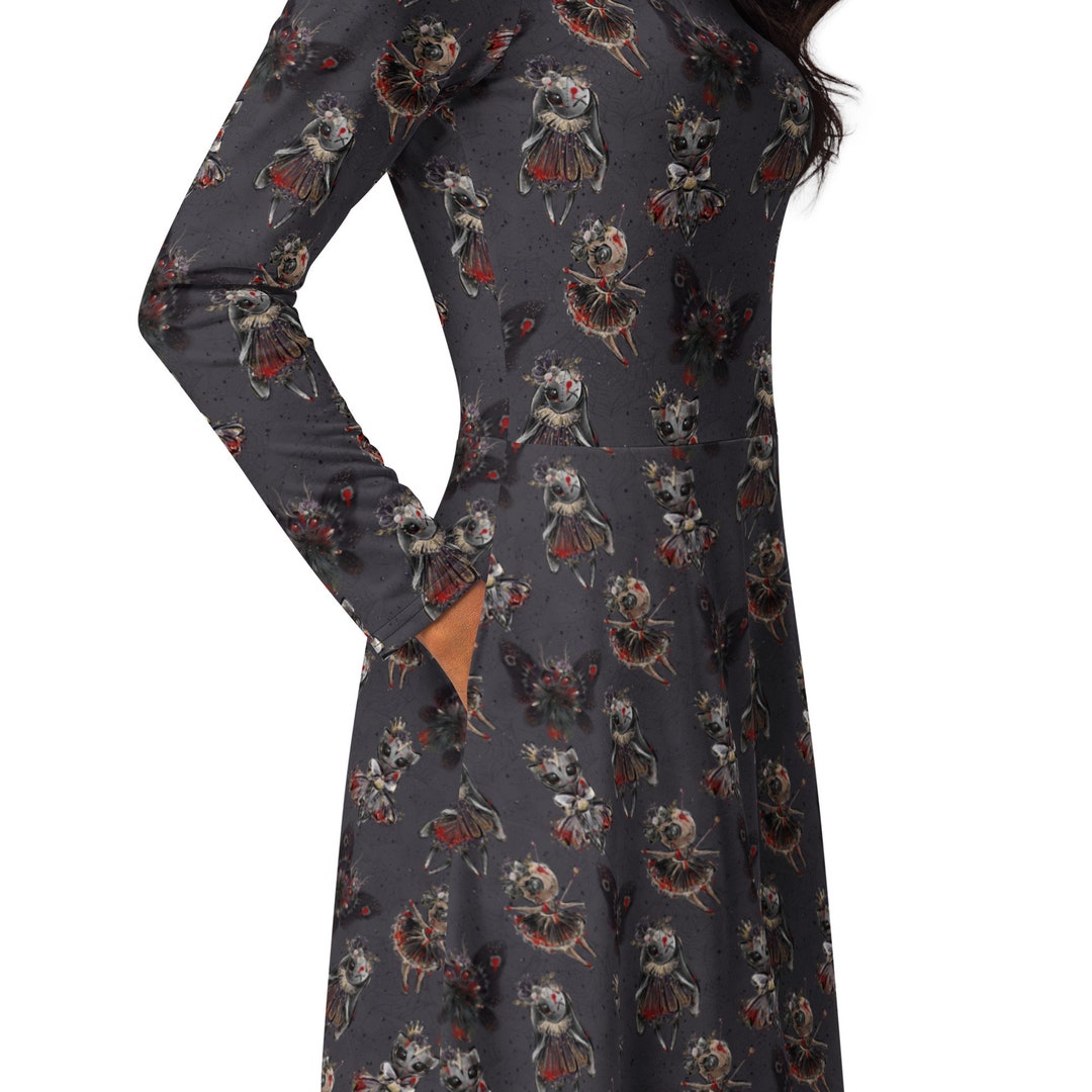 GOTHIC MUSE JACQUARD SWEATER MIDI DRESS main image 1