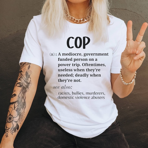 ACAB, defund police, protest police brutality, social justice activism shirt, abolish police Unisex Heavy Cotton Tee