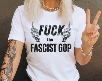 Fascist GOP, leftist progressive politics, protect democracy, anti republican, anti maga, support the tennessee three