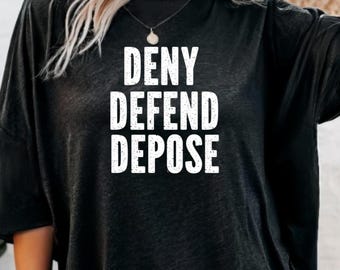Deny defend depose anti capitalism Tshirt progressive shirt pro guillotine socialist shirt capitalism kills