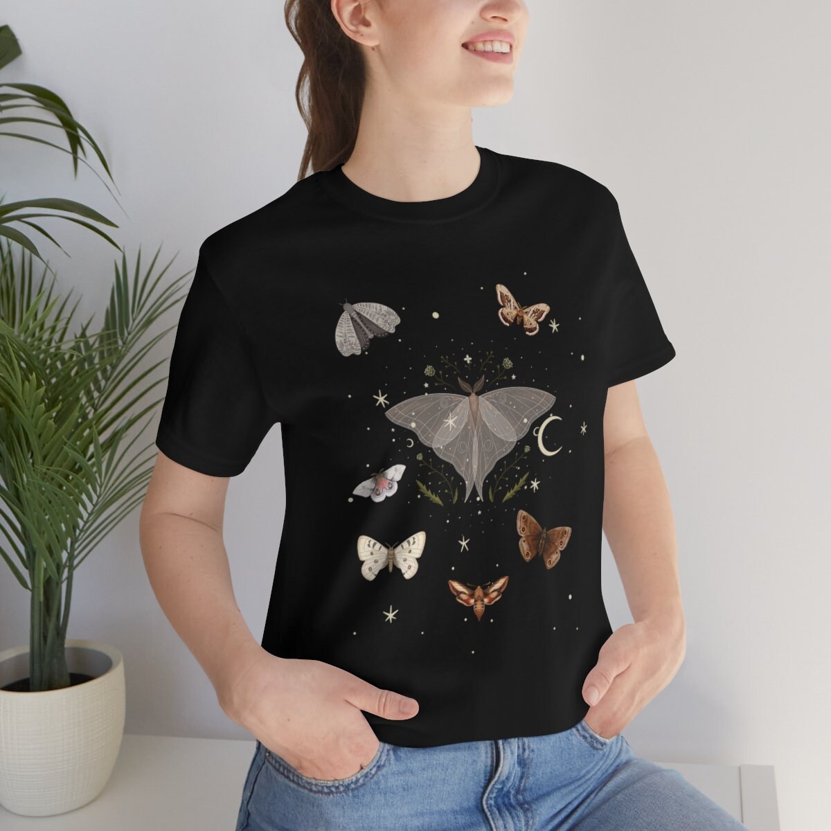 Moth Shirt Cottagecore Shirt Gothic Moth Dark Academia Shirt - Etsy