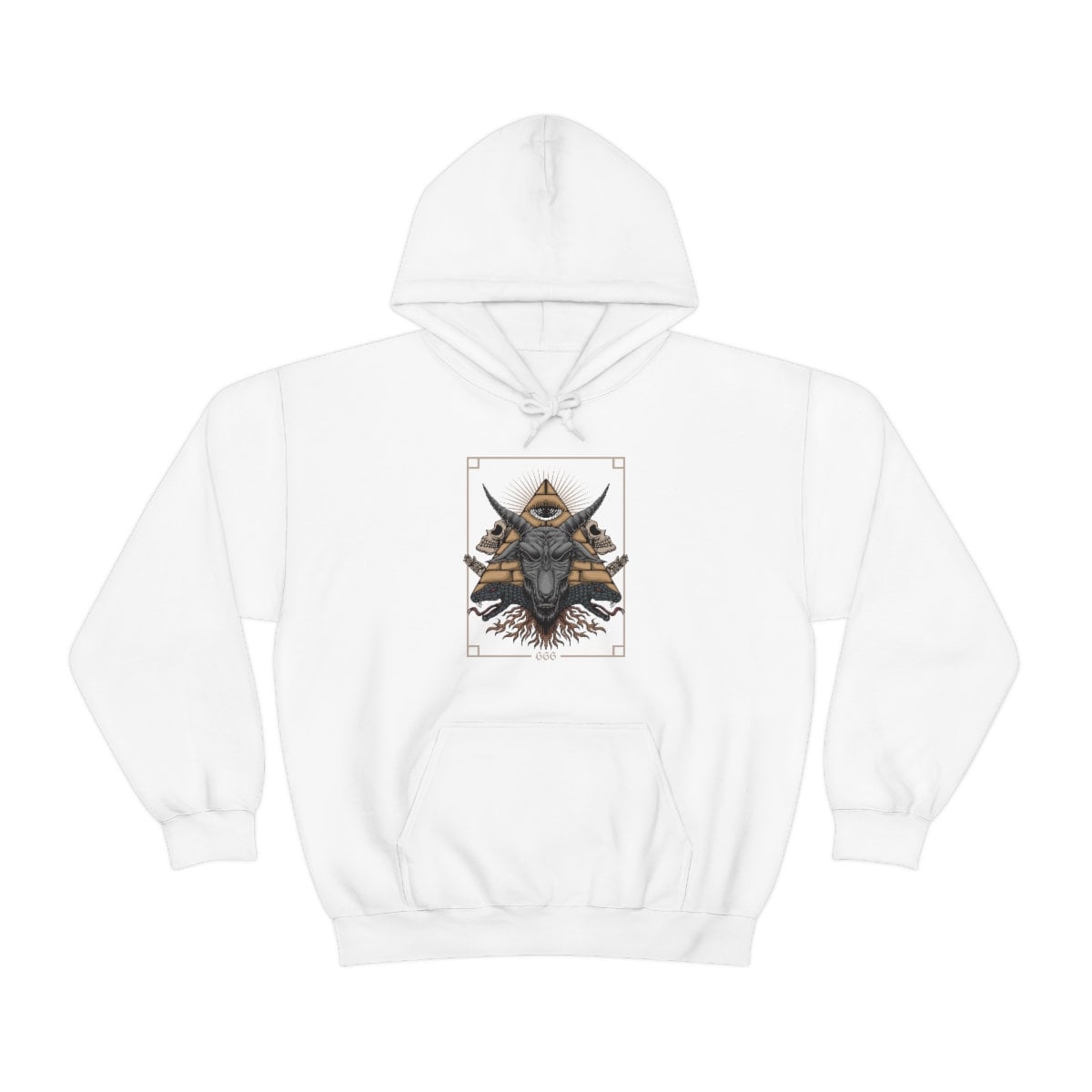 Sweat à Capuche Homme Cat Cult - Design Satanique Félin, Polycoton, Coupe Regular, Imprimé Graphique