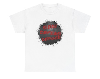 Deny defend depose Tshirt anticapitalist tee leftist shirt progressive antifa socialism shirt