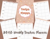 BOHO-Style Teacher Happy Planner BIG Refill Pages | Create Your Own Teacher Planning Binder | BOHO Style | 8.5 x 11 inches