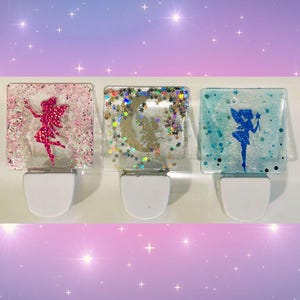 Handmade Decorative FAIRY Night Lights -  Blue LED Light - Multiple Styles - Great Gift for Fairy Lover, Little Girl&#39;s Room or Nursery Decor
