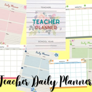 Farmhouse Themed Daily Teacher Planner