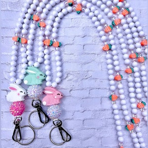 Bunny Teacher Lanyard