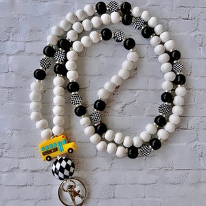 Retro School Bus Lanyard