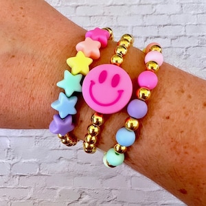 Pink Smiley Stack