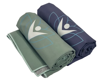 Microfiber Yoga Towels, with Alignment Lines