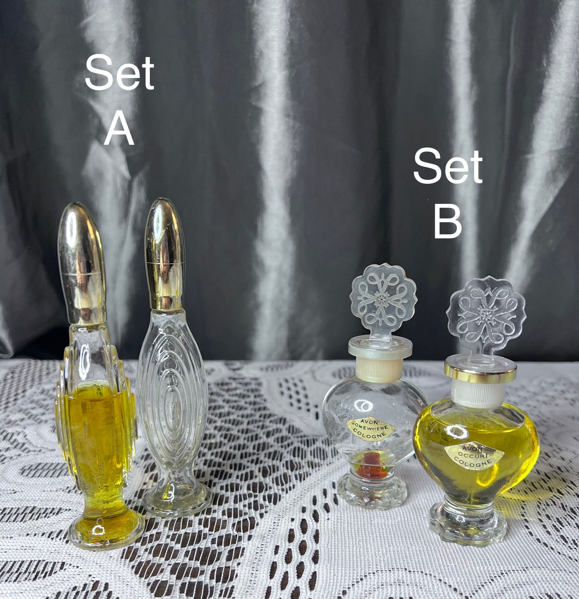 Vintage Avon Perfume Sets “minuette Topaz” and “fragrance Gold” - Etsy