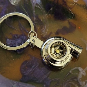 Mini turbo keychain