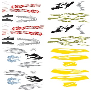 Fast and furious inspired  wateralide decal 4 car set