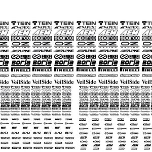 racing decals 1/64