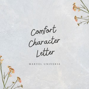 Comfort Character Letter