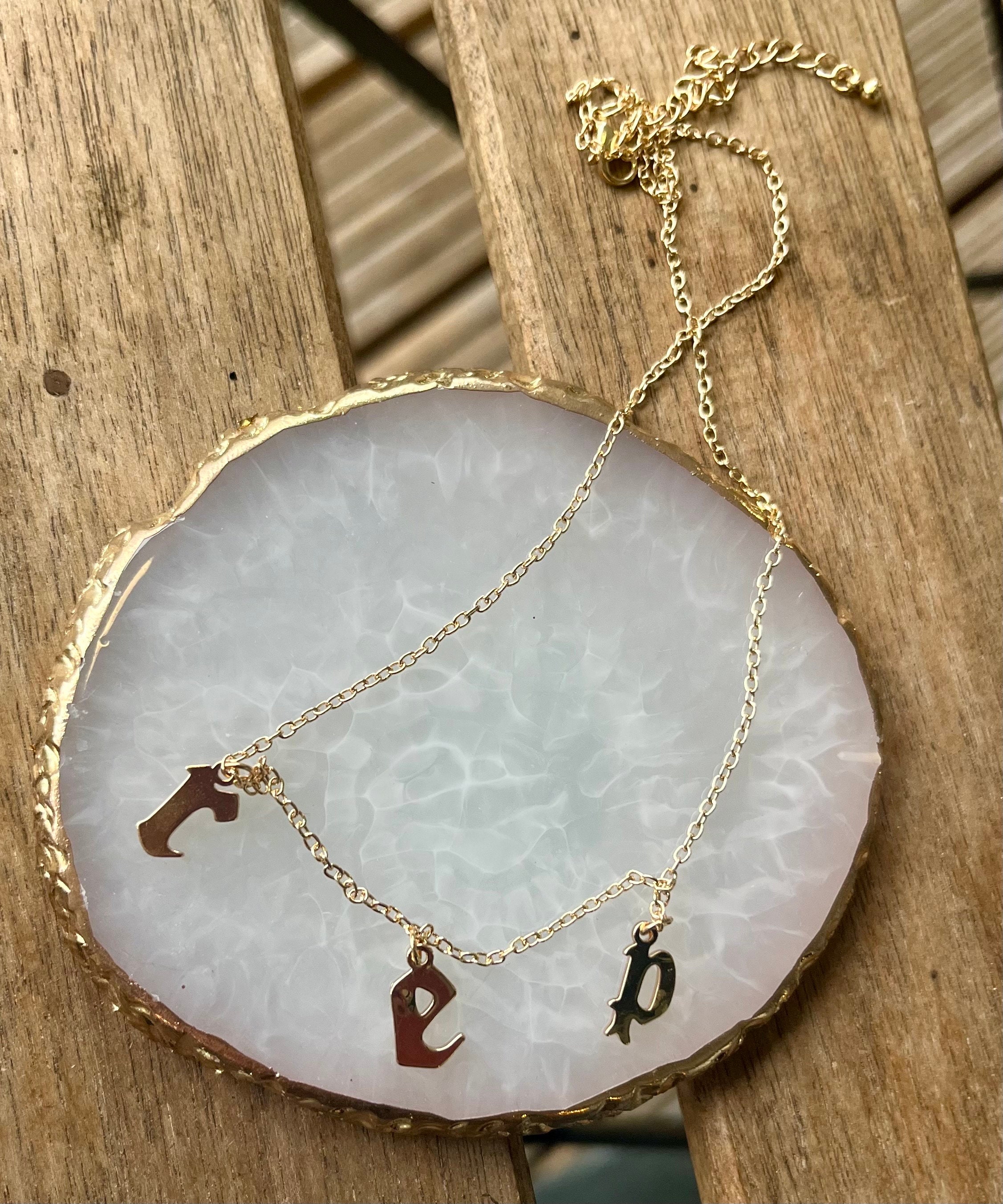 Reputation Gold Necklace Taylor Swift - Etsy