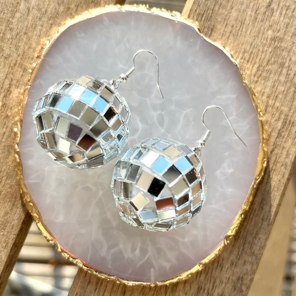 Disco Ball Earrings Etsy