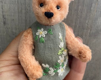 Teddy Bear Girl , Handmade. 11.5 cm