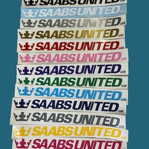 Saabs United GB 1” Vinyl Decal / Sticker