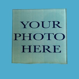 ガラスコースター、滑り止め効果のあるゴムグリップ、パーソナライズされた/カスタマイズされた写真ギフト