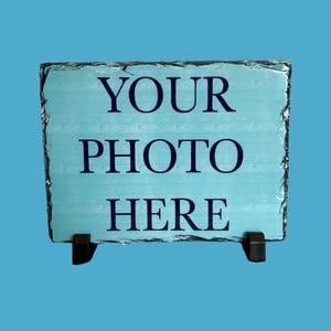 Rock Slate, Small, Rectangular, Personalised / Customised Photo Gift (15cm x 20cm)