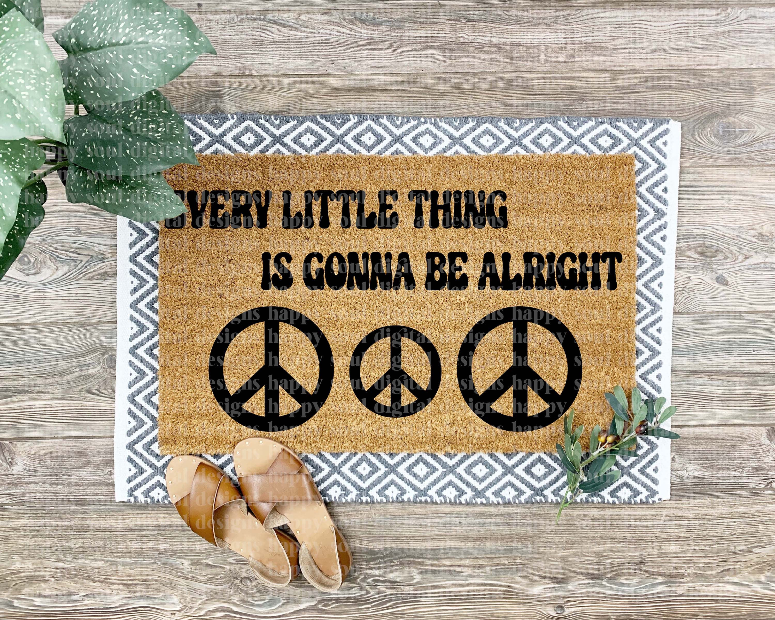 Doormat Svg, Door Mat Svg, Mat Svg, Doormat Stencil, Hippie