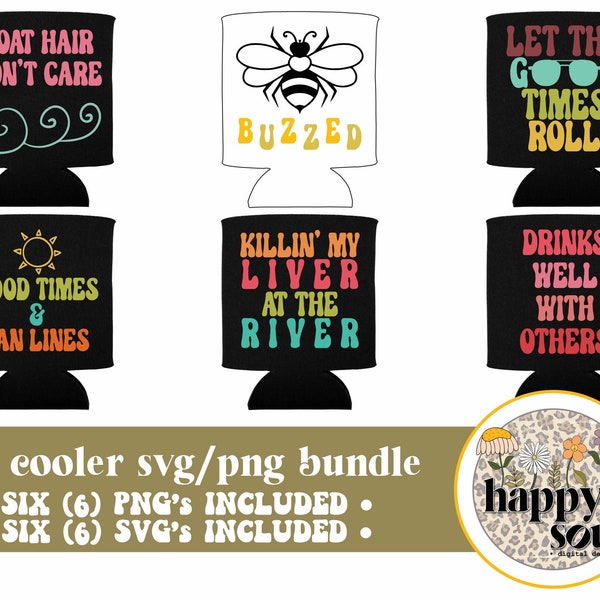 Can Cooler Svg, Can Cooler Bundle, Funny Can Cooler, Retro Can Cooler, Vintage Can Cooler, Can Holder Svg, Funny Can Holder