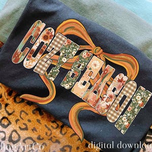 Cozy Season PNG, Fall Aesthetic Sublimation Design with Bow, Floral Autumn PNG, Hand Drawn Fall PNG, Cozy Vibes png, Fall Shirt png