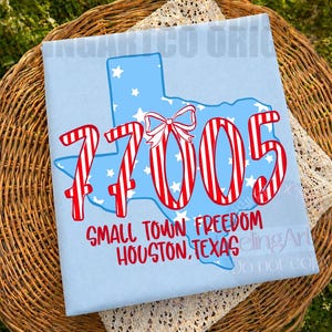 Custom Zip Code PNG, 4th of July Shirt Design, Personalized City State Shirt, Patriotic USA Independence Day PNG