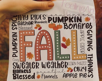 Fall png, Retro Fall png, Thanksgiving png, Pumpkin png, Bonfires png, Fall Sublimation designs, Blessed png, Pumpkin Spice png, Cozy vibes