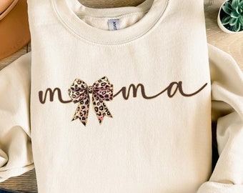 Mama Leopard Coquette Svg Design, Trendy Mama Varsity Png, Mama Svg, Mama Png, Funny Mama Png, Mama Sublimation Designs, Digital Download
