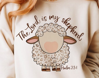 The Lord is my Shepherd Png, Easter Sublimation Png, Lord&#39;s Prayer, png for Easter, Christian Artwork, Christian Easter png, Religious png