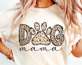 Dog Mama Sublimation, Mom Leopard Png, Mom Sublimation PNG Designs, Leopard Mama png, Mother's Day Gift, Gift for dog mama, Instant Download