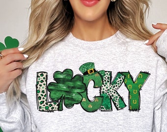 Lucky St Patty's Day Png, St Patrick's leprechaun Hat Png, Shamrock Png, Retro st patricks png, Funny St Patrick's Png, Clover Png, Png file