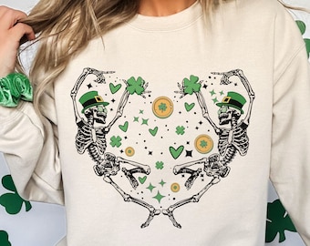 St Patrick's Day Png Download, Dancing Skeleton Png, St Patrick's Skeleton png, Funny St Patrick's Png, St Patrick's Shirt Png, Trendy png
