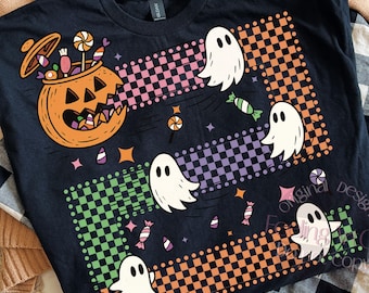 Halloween Ghost PNG, Retro Spooky Season Design, Spooky Cute Trick or Treat Ghost  Halloween Digital PNG, Funny Boo Ghost Shirt, Halloween
