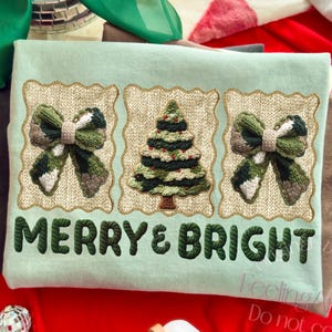Camo Knitted Christmas Png, Merry and Bright PNG, Neutral Cozy Knitted Christmas Tree Png Christmas Bow Design, Coquette Christmas png